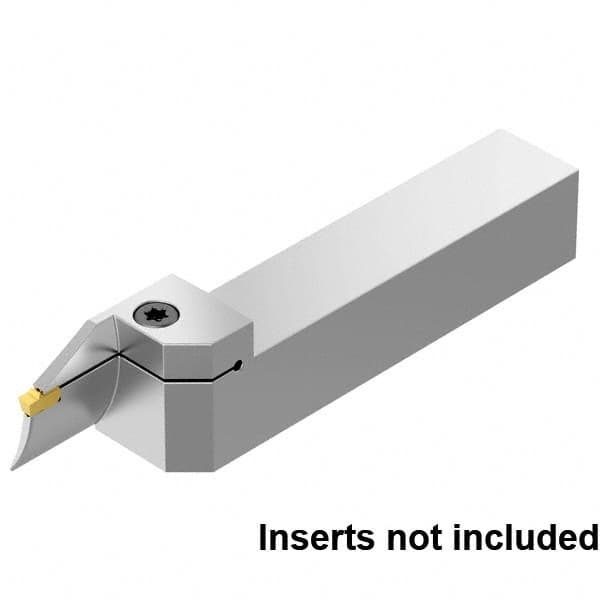 Kennametal - External Thread, 16mm Max Cut of Depth, 5mm Min Groove Width, 6" OAL, Left Hand Indexable Grooving Cutoff Toolholder - 1" Shank Height x 1" Shank Width, EG0500M05P04 Insert Style, EVSB Toolholder Style, Series Beyond Evolution - Americas Industrial Supply