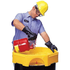 UltraTech - 5-1/2" High x 24" Diam, Polyethylene, Bung Funnel - 6 Gal Drum/Pail Capacity - Americas Industrial Supply