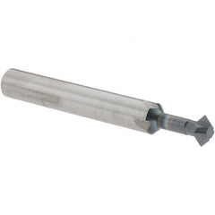 Accupro - 1/4° 1/4" Cut Diam, 1/8" Cut Width, 1/4" Shank, Solid Carbide Double-Angle Cutter - Americas Industrial Supply