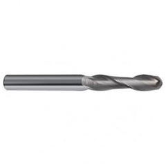 3/16" Dia. - 2-1/2" OAL - 30 Helix Bright CBD Ball Nose EM - 2 FL - Americas Industrial Supply