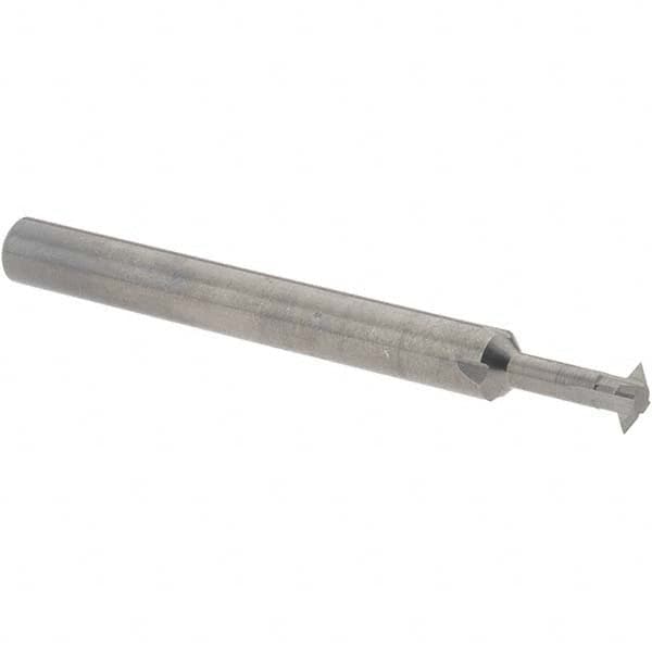 Accupro - 3/16° 3/16" Cut Diam, 0.055" Cut Width, 3/16" Shank, Solid Carbide Double-Angle Cutter - Americas Industrial Supply
