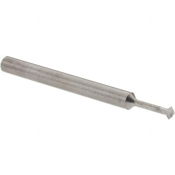 Accupro - 3/32° 3/32" Cut Diam, 0.047" Cut Width, 1/8" Shank, Solid Carbide Double-Angle Cutter - Americas Industrial Supply