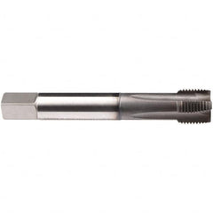 Emuge - 7/16-14 UNC 4 Flute BT Plug Spiral Flute Tap - High Speed Steel, GLT-1 Finish, 3.937" OAL, Right Hand Flute, Right Hand Thread, Series Rekord B-Z - Americas Industrial Supply
