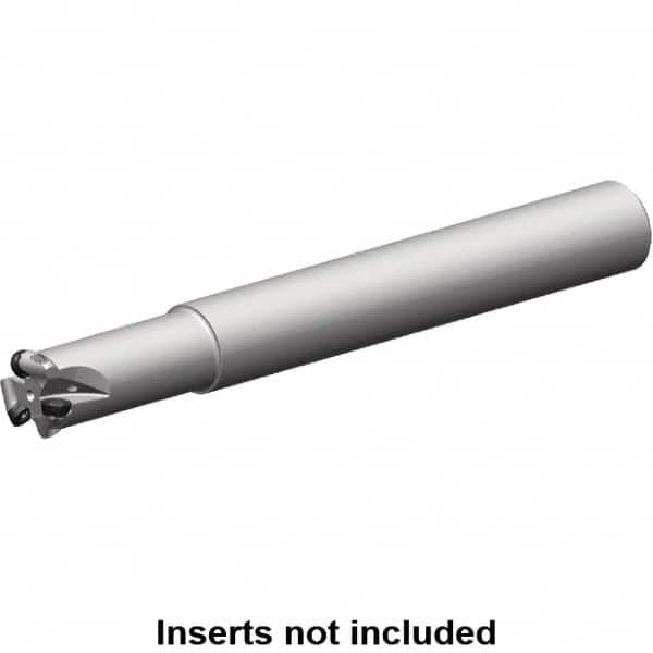 Kennametal - 13.41mm Cutting Diam, 1" Shank Diam, 1" Max Depth of Cut, Straight Shank Indexable Copy End Mill - 2 Inserts, RP.. 1204M0.. Insert, 7713 Toolholder, Steel, Through Coolant - Americas Industrial Supply