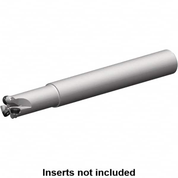 Kennametal - 21.75mm Cutting Diam, 1-1/4" Shank Diam, 1-1/4" Max Depth of Cut, Straight Shank Indexable Copy End Mill - 4 Inserts, RP.. 10T3M0.. Insert, 7713 Toolholder, Steel, Through Coolant - Americas Industrial Supply