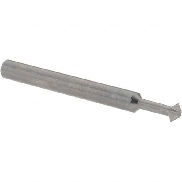 Accupro - 3/16° 3/16" Cut Diam, 0.093" Cut Width, 3/16" Shank, Solid Carbide Double-Angle Cutter - Americas Industrial Supply