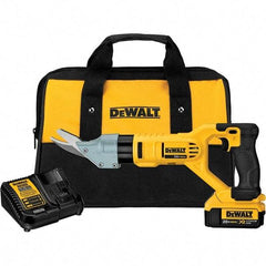 DeWALT - 2,500 SPM, 20 Volt, Pistol Grip Handle, Handheld Cordless Shear - 5/8" Cutting Capacity - Americas Industrial Supply