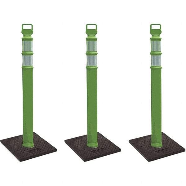PRO-SAFE - Traffic Barrels, Delineators & Posts Type: Delineator Post Material: Polyethylene - Americas Industrial Supply