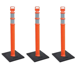 PRO-SAFE - Traffic Barrels, Delineators & Posts Type: Delineator Post Material: Polyethylene - Americas Industrial Supply