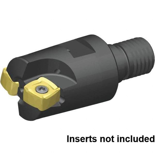 Kennametal - 38.1mm Cut Diam, 2.5mm Max Depth, M16 29mm Shank Diam, Modular Connection Indexable High-Feed End Mill - Screw Holding Method, XO..1205.. Insert, 7793VXO Toolholder, Through Coolant - Americas Industrial Supply