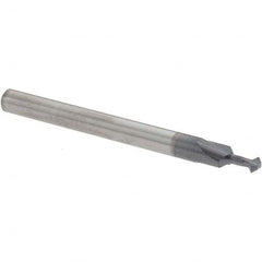 Accupro - 3/32° 3/32" Cut Diam, 0.047" Cut Width, 1/8" Shank, Solid Carbide Double-Angle Cutter - Americas Industrial Supply