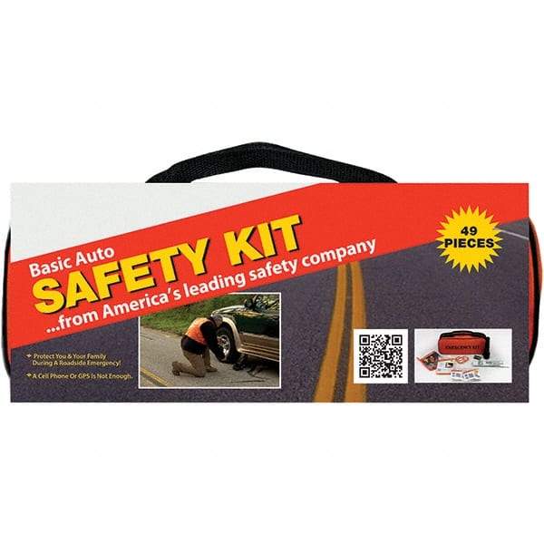 PRO-SAFE - Highway Safety Kits Type: Emergency Roadside Kit Number of Pieces: 49 - Americas Industrial Supply