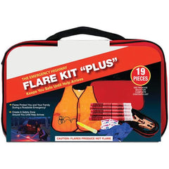 PRO-SAFE - Highway Safety Kits Type: Emergency Roadside Kit Number of Pieces: 19 - Americas Industrial Supply