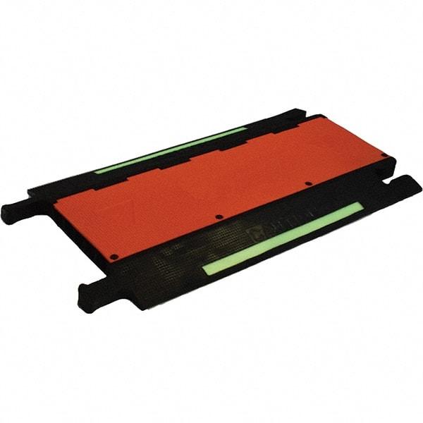 PRO-SAFE - 36" Long x 20" Wide x 1-3/4" High, Polyurethane Ramp Cable Guard - 20,000 Lb Load Limit - Americas Industrial Supply