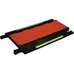 PRO-SAFE - 36" Long x 20" Wide x 1-3/4" High, Polyurethane Ramp Cable Guard - 20,000 Lb Load Limit - Americas Industrial Supply