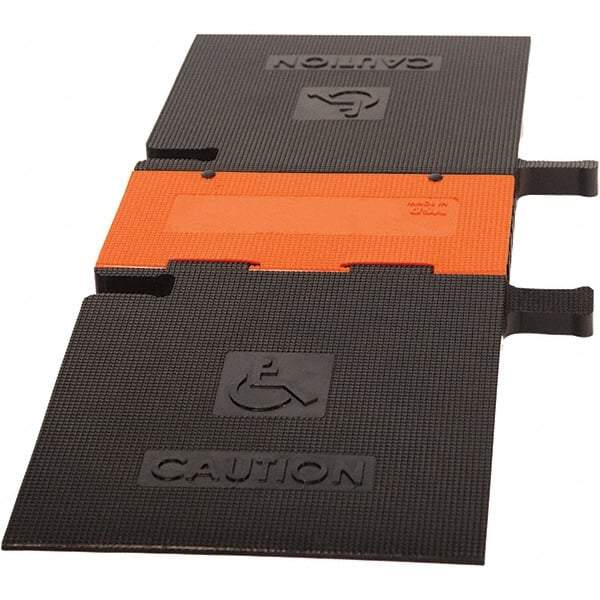PRO-SAFE - 52-1/2" Long x 19" Wide x 1-3/4" High, Polyurethane Ramp Cable Guard - 20,000 Lb Load Limit - Americas Industrial Supply