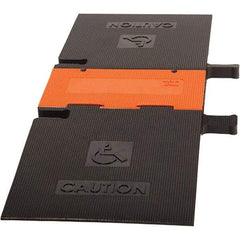PRO-SAFE - 52-1/2" Long x 19" Wide x 1-3/4" High, Polyurethane Ramp Cable Guard - 20,000 Lb Load Limit - Americas Industrial Supply