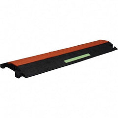 PRO-SAFE - 36" Long x 11-1/4" Wide x 1-3/4" High, Polyurethane Ramp Cable Guard - 12,500 Lb Load Limit - Americas Industrial Supply