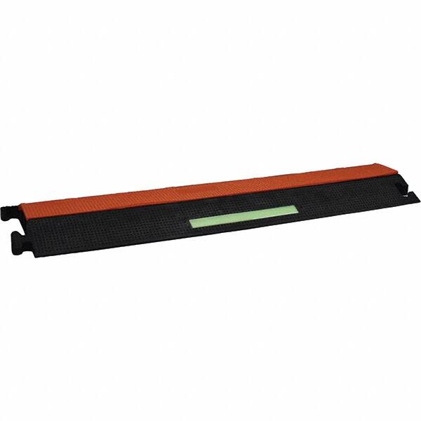 PRO-SAFE - 36" Long x 19" Wide x 2-1/2" High, Polyurethane Ramp Cable Guard - 12,250 Lb Load Limit - Americas Industrial Supply