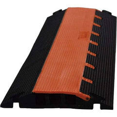 PRO-SAFE - 36" Long x 13" Wide x 1-3/4" High, Polyurethane Ramp Cable Guard - 14,000 Lb Load Limit - Americas Industrial Supply