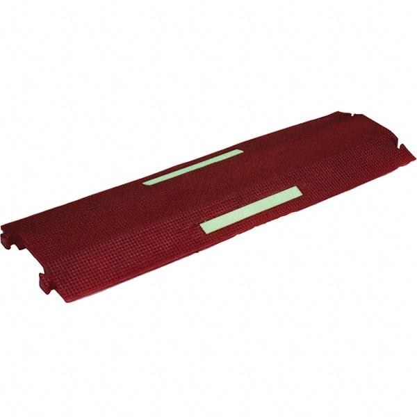 PRO-SAFE - 36" Long x 10-1/2" Wide x 1-1/2" High, Polyurethane Ramp Cable Guard - 8,850 Lb Load Limit - Americas Industrial Supply