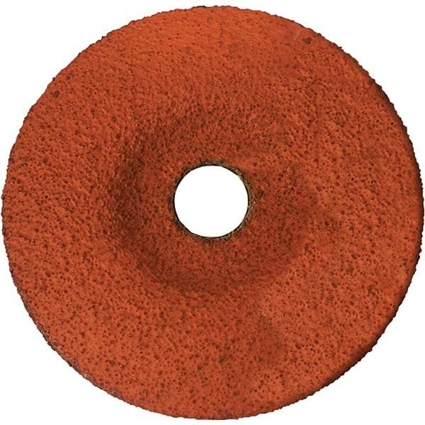 BULLARD - 36 Grit, 5" Wheel Diam, 1/8" Wheel Thickness, 7/8" Arbor Hole, Type 29 Depressed Center Wheel - Coarse/Extra Coarse Grade, Ceramic, 12,200 Max RPM, Compatible with Angle Grinder - Americas Industrial Supply