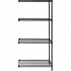 Quantum Storage - 24" Wide, 74 High, Open Shelving Accessory/Component - Use with #1630 Built-In Combination Lock - Americas Industrial Supply