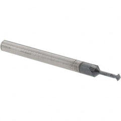 Accupro - 5/64° 5/64" Cut Diam, 0.039" Cut Width, 1/8" Shank, Solid Carbide Double-Angle Cutter - Americas Industrial Supply