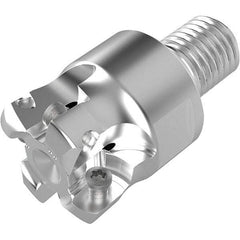 Seco - 18.9mm Cut Diam, 1.9mm Max Depth, M12 12mm Shank Diam, Modular Connection Indexable High-Feed End Mill - Screw Holding Method, LPKT09 Insert, R217.21 Toolholder, Through Coolant - Americas Industrial Supply