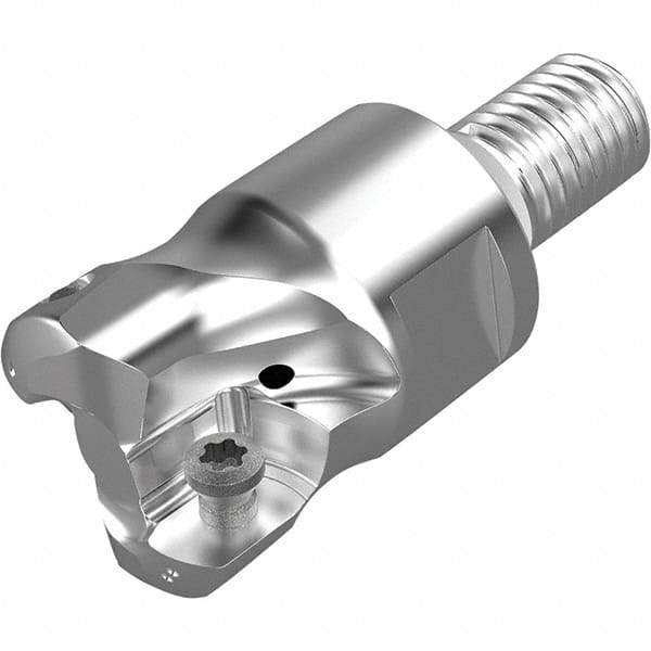 Seco - 12.4mm Cut Diam, 1.8mm Max Depth, M20 20mm Shank Diam, Modular Connection Indexable High-Feed End Mill - Screw Holding Method, LPKT09 Insert, R217.21 Toolholder, Through Coolant - Americas Industrial Supply
