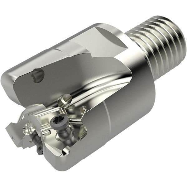 Seco - 1-1/2" Cut Diam, 7.5mm Max Depth of Cut, 40mm OAL, Indexable Square Shoulder End Mill - XN..0804.. Inserts, M20 Modular Connection, 90° Lead Angle, Through Coolant, Series R217.96 - Americas Industrial Supply