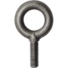 Campbell - 1,400 Lb Capacity, Forged Steel, 3/8-16 Thread, Fixed Lifting Eye Bolt - Fully Threaded, 1-1/4" Shank, 1-1/4" Thread Length, Shoulder - Americas Industrial Supply