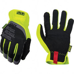 Mechanix Wear - Size S, ANSI Cut Lvl A5, Synthetic Leather Cut & Puncture Resistant Gloves - Elastic Cuff, Hi-Vis Yellow, Paired - Americas Industrial Supply