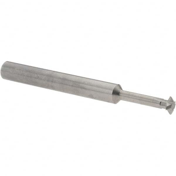 Accupro - 1/4° 1/4" Cut Diam, 0.072" Cut Width, 1/4" Shank, Solid Carbide Double-Angle Cutter - Americas Industrial Supply