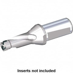 Kennametal - 88mm Max Drill Depth, 2xD, 44mm Diam, Indexable Insert Drill - 2 Inserts, 32mm Shank Diam, Whistle Notch Shank - Americas Industrial Supply