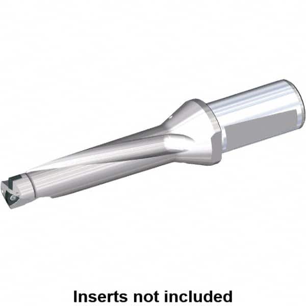 Kennametal - 172mm Max Drill Depth, 4xD, 44mm Diam, Indexable Insert Drill - 2 Inserts, 32mm Shank Diam, Whistle Notch Shank - Americas Industrial Supply