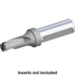 Kennametal - 4" Max Drill Depth, 2xD, 2.04" Diam, Indexable Insert Drill - 2 Inserts, 1-1/2" Shank Diam, Flange Shank - Americas Industrial Supply