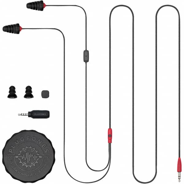 Plugfones - Hearing Protection/Communication Type: Earplugs w/Audio Noise Reduction Rating (dB): 26.00 - Americas Industrial Supply
