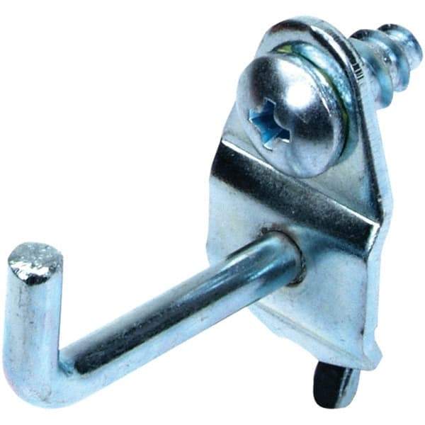 NMC - 1-1/8" Long Pegboard Hook - 1-1/8" Projection, 90° Bend, Steel - Americas Industrial Supply