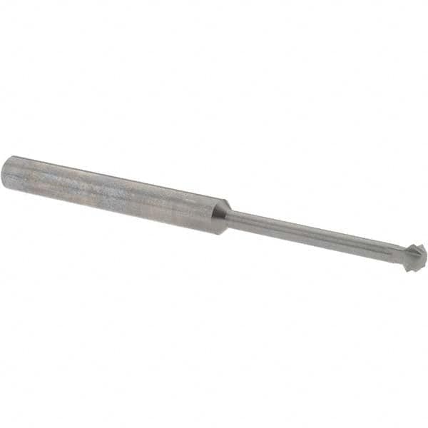 Accupro - 3/16° 3/16" Cut Diam, 0.093" Cut Width, 3/16" Shank, Solid Carbide Double-Angle Cutter - Americas Industrial Supply