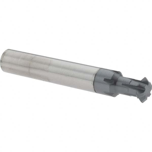 Accupro - 3/8° 3/8" Cut Diam, 1/8" Cut Width, 3/8" Shank, Solid Carbide Double-Angle Cutter - Americas Industrial Supply