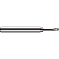 Harvey Tool - Ball End Mills; Mill Diameter (Decimal Inch): 0.0230 ; Number of Flutes: 3 ; Length of Cut (mm): 0.9000 ; Length of Cut (Decimal Inch): 0.0350 ; Material: Solid Carbide ; Overall Length (Inch): 2-1/2 - Exact Industrial Supply