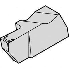 Kennametal - 2NGD K Grade KCU10, 1.5mm Cutting Width Carbide Grooving Insert - 0.16" Max Depth of Cut, Right Hand, 0.191mm Corner Radius, AlTiN Finish - Americas Industrial Supply