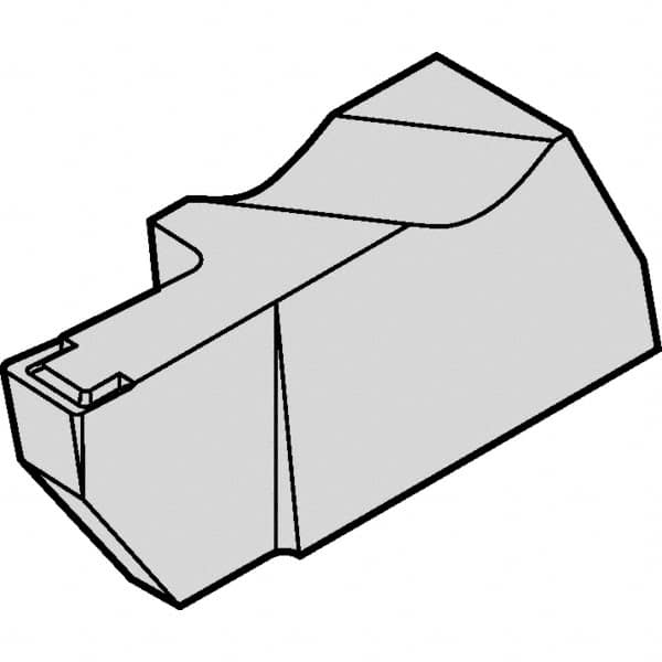 Kennametal - 3NGD K Grade KCU10, 3mm Cutting Width Carbide Grooving Insert - 1/4" Max Depth of Cut, Right Hand, 0.191mm Corner Radius, AlTiN Finish - Americas Industrial Supply