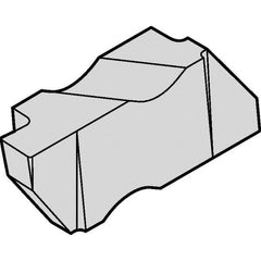 Kennametal - 4NG Grade KCK20B, 1/4" Cutting Width Carbide Grooving Insert - 1/4" Max Depth of Cut, Right Hand, 0.0225" Corner Radius, Al2O3 Finish - Americas Industrial Supply