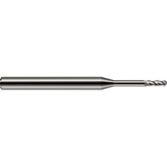 Harvey Tool - 1/64" Diam, 0.045" LOC, 2 Flute Solid Carbide Ball End Mill - Exact Industrial Supply