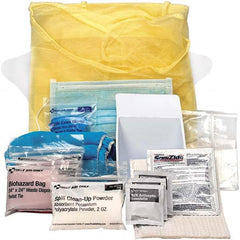 PRO-SAFE - 13 Piece, Bloodborne Pathogen Kit - 1-3/4" Wide x 8-1/4" Deep x 8-1/4" High, No Container Included - Refill Only - Americas Industrial Supply