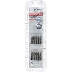 Wiha - 1/4" Drive, #0 Torq-Set Screwdriver Bit - 1" OAL - Americas Industrial Supply
