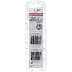Wiha - 1/4" Drive, #5 Torq-Set Screwdriver Bit - 1" OAL - Americas Industrial Supply