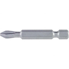 Wiha - #3 Power Bit - 1/4" Drive, 2" OAL - Americas Industrial Supply